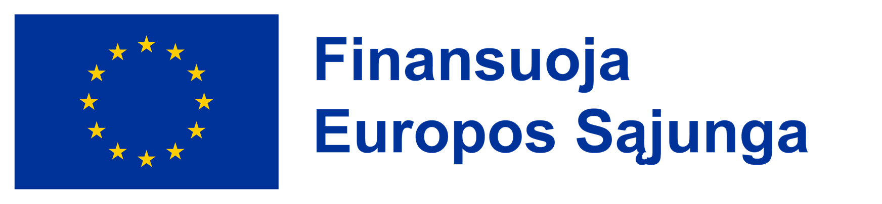 Finansuoja Europos Sąjunga logotipas