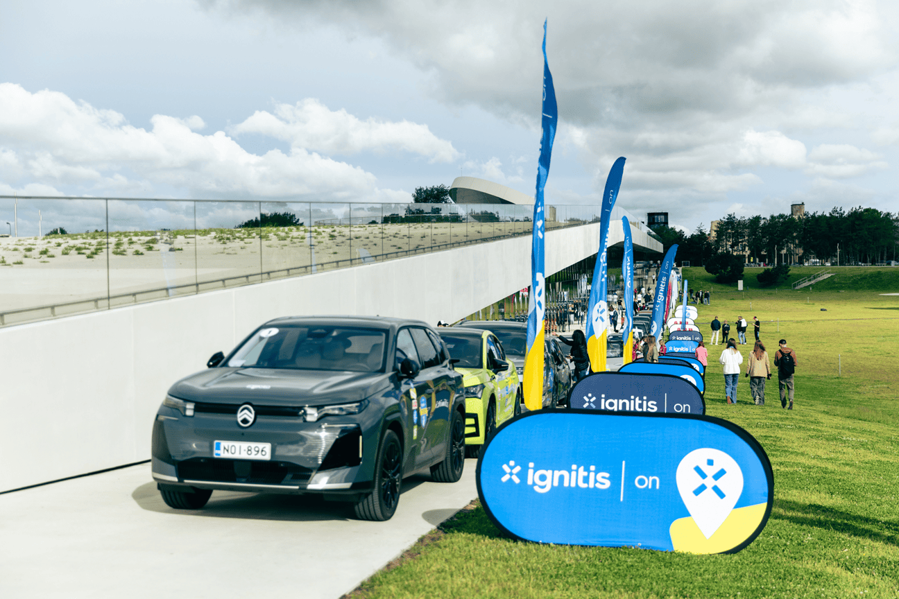 Ignitis ON elektromobilių varžybų 2026 m. akimirka.