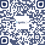 Ignitis ON programėlės QR kodas