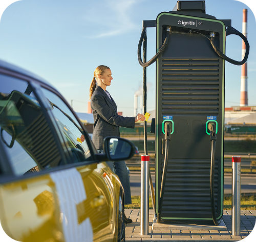 Ignitis ON greito įkrovimo stotelė