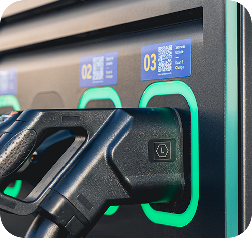 Ignitis ON įkrovimo stotelės jungtys.