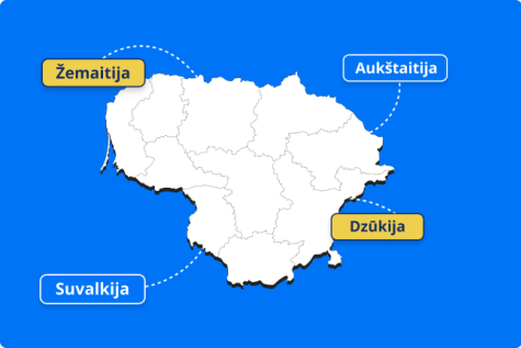 Ignitis ON Lietuvos žemėlapis