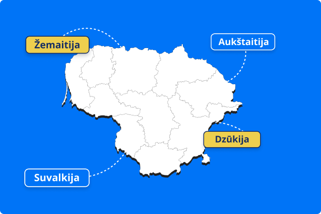 Ignitis ON Lietuvos žemėlapis