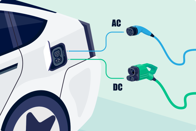 Skirtingos elektromobilio įkrovimo jungtys