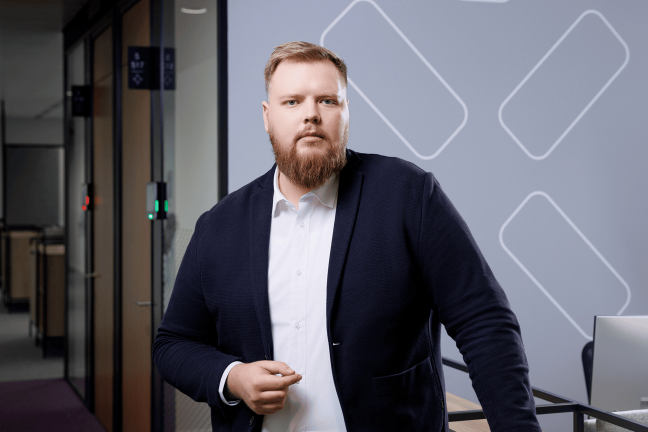 Eimantas Balta, lyderiaujančio greito elektromobilių įkrovimo tinklo „Ignitis ON“ vadovas.