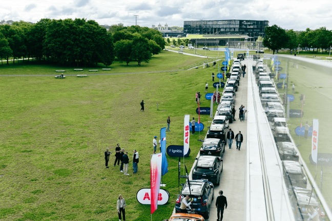 Ignitis ON elektromobilių varžybų 2026 m. akimirka.