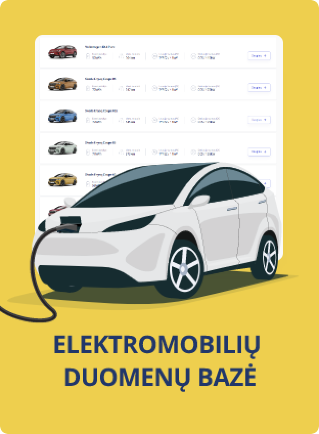 Ignitis ON elektromobilių duomenų bazė
